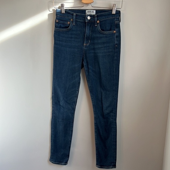 AGOLDE Sophie High Rise Skinny Crop in Reverb SZ 25 - Picture 6 of 9